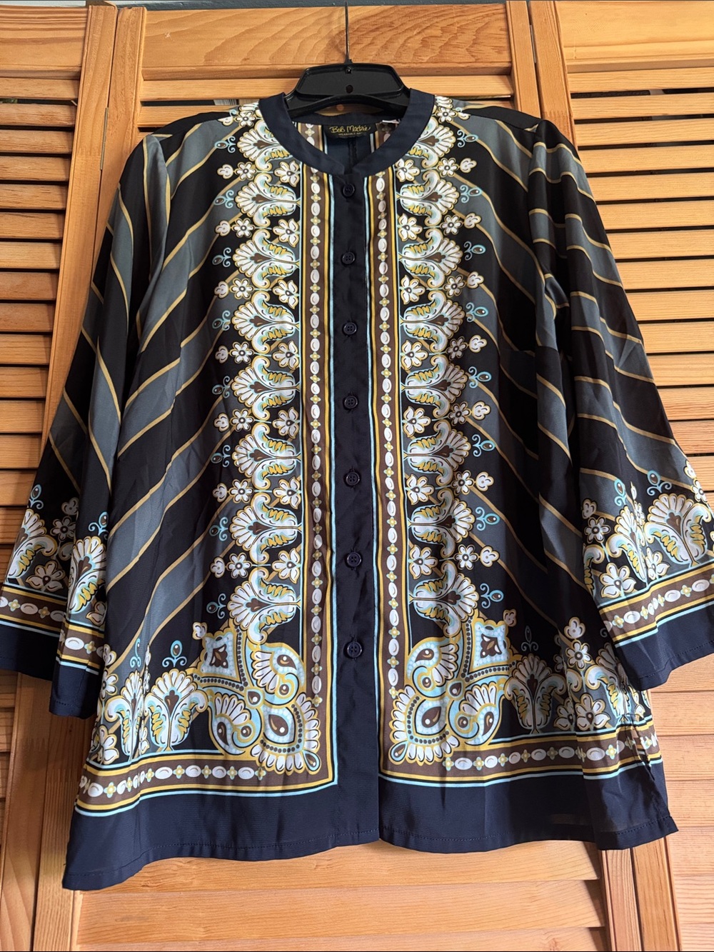 Bob Mackie button down blouse